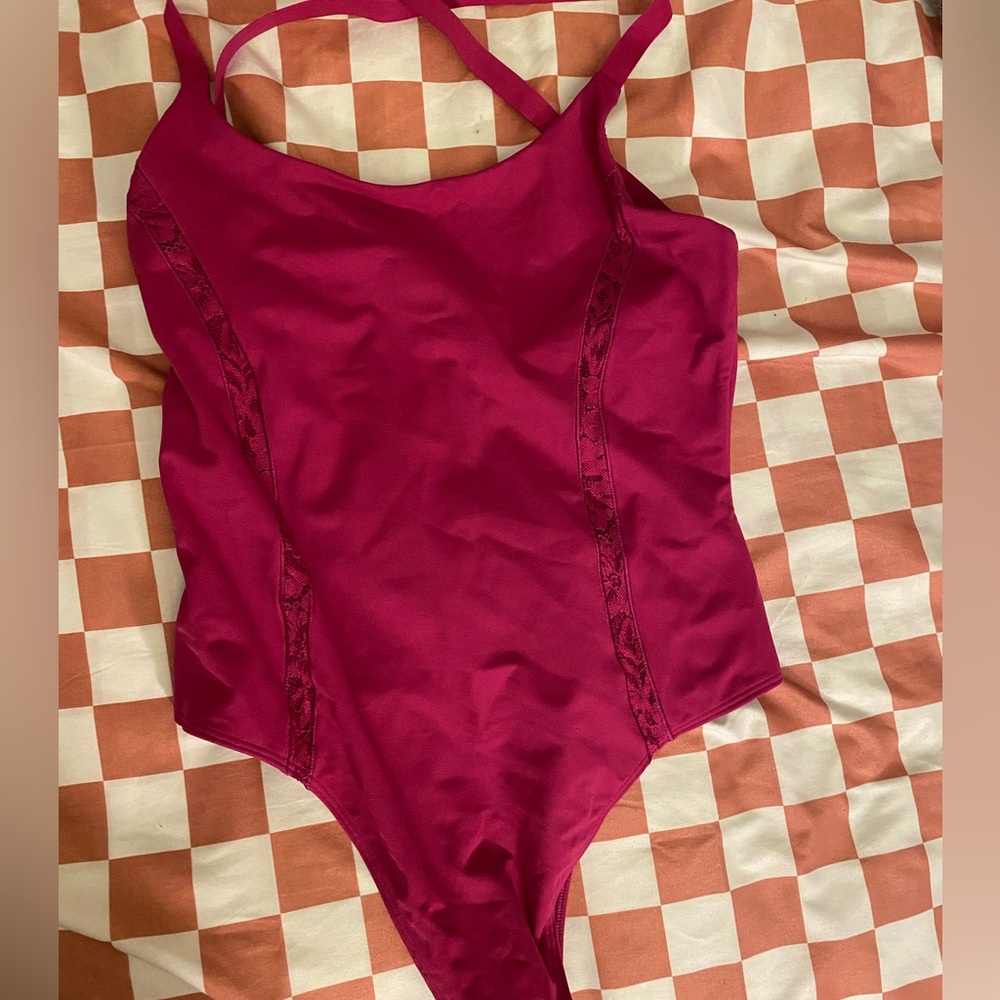 Victoria’s Secret Fuschia Pink Thong Bodysuit